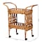 Bali & Pari Diwata Modern Bohemian Natural Brown Rattan Kitchen Cart 242-13499-ZORO - alternate 2